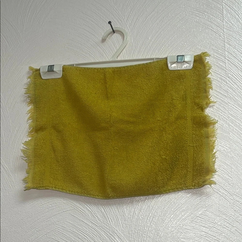 Vintage chartreuse Sears wash cloth